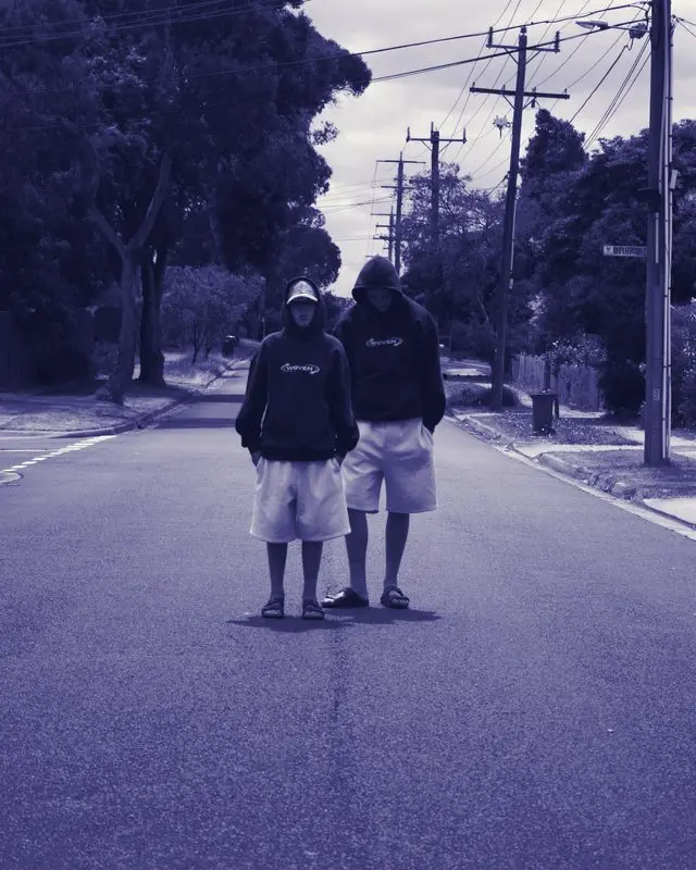 Woven Collective tee, front and back